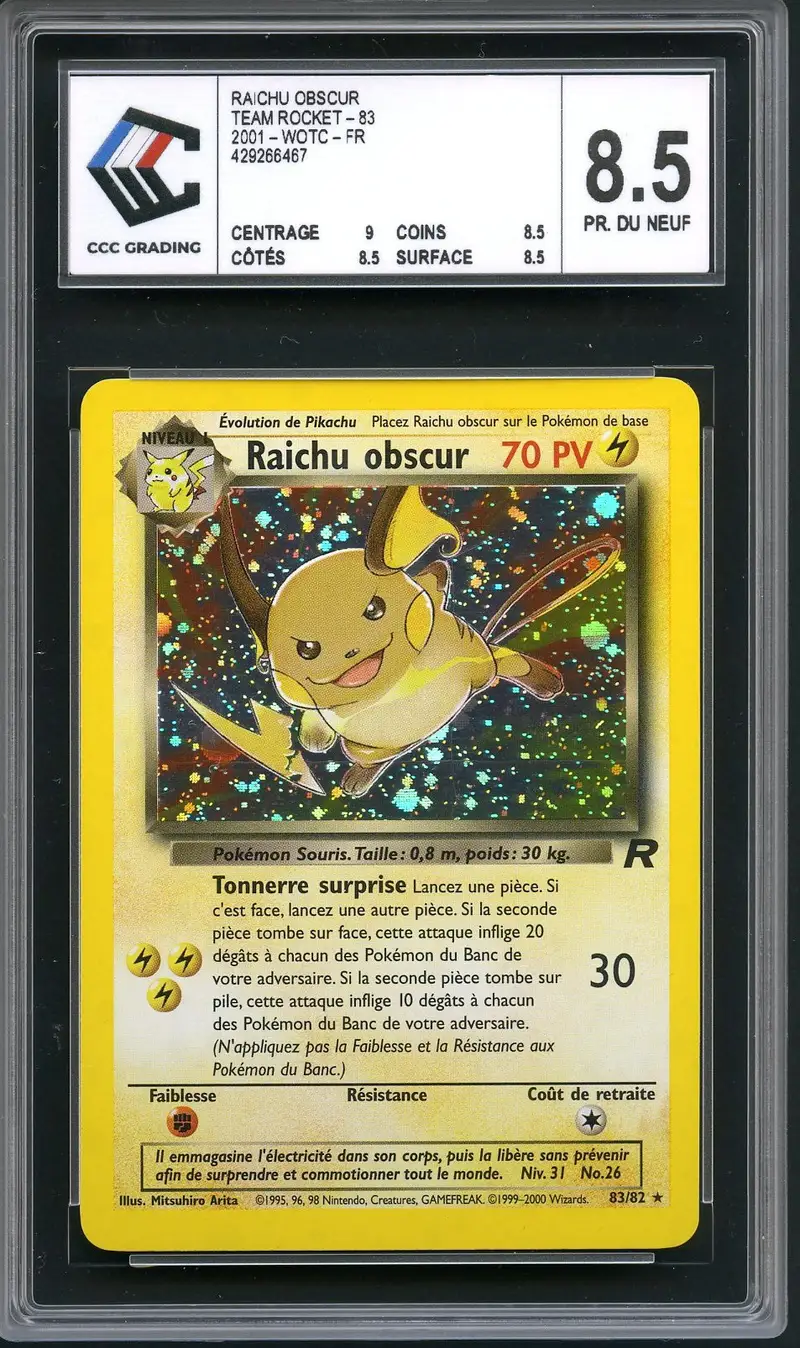 CCC 8.5 Raichu Obscur Holo