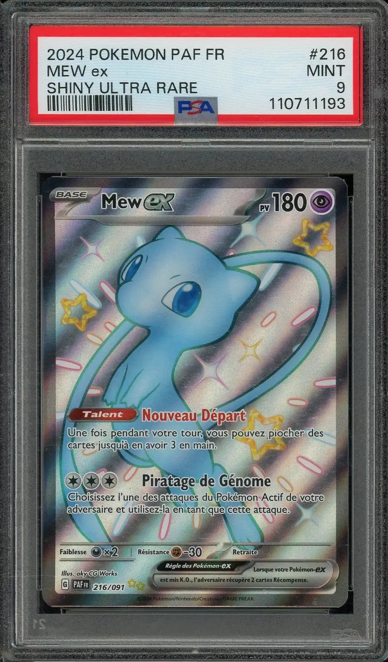 PSA 9 Mew Ex Shiny