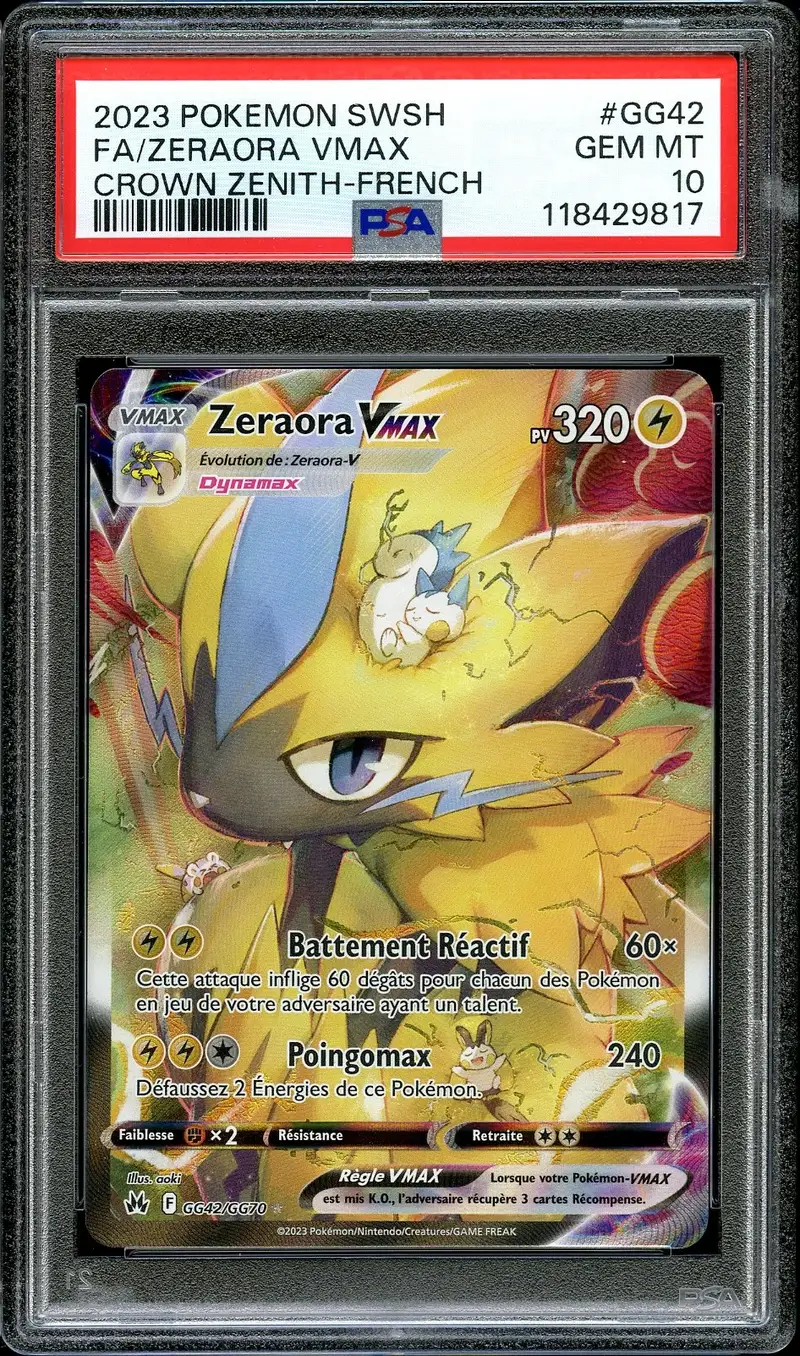 PSA 10 Zeraora VMax