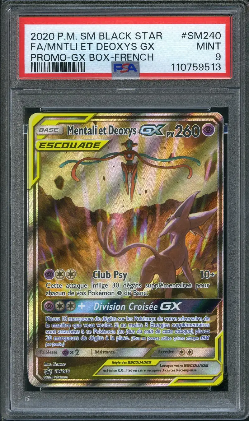 PSA 9 Mentali et Deoxys Gx