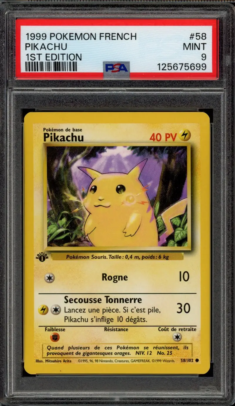PSA 9 Pikachu