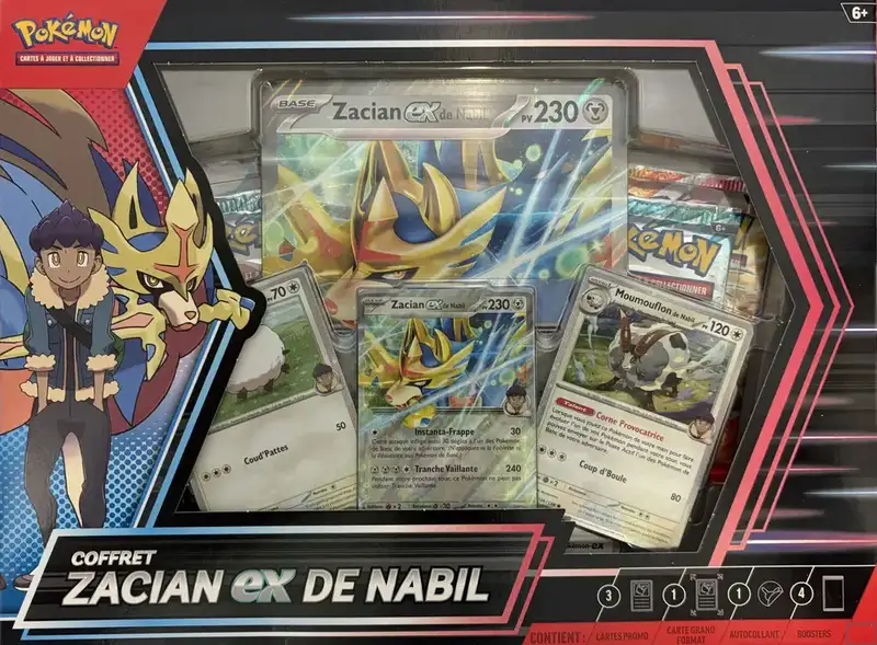 Coffret Zacian Ex de Nabil