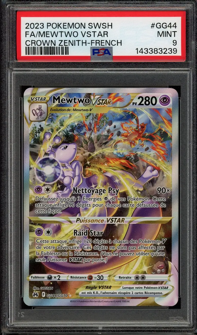 PSA 9 Mewtwo VStar