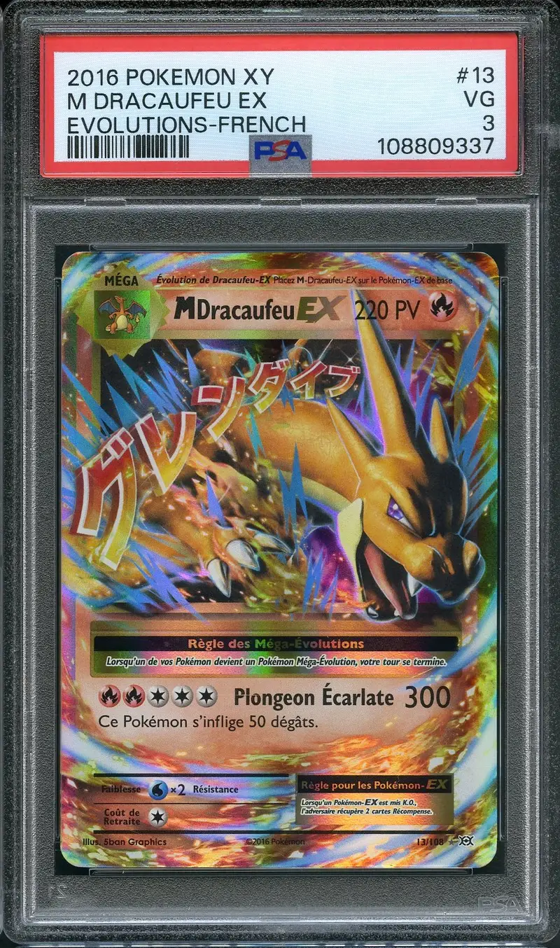 PSA 3 Méga Dracaufeu Ex