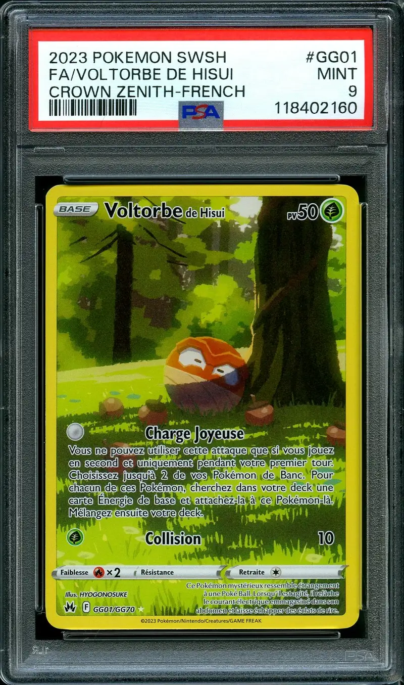 PSA 9 Voltorbe de Hisui