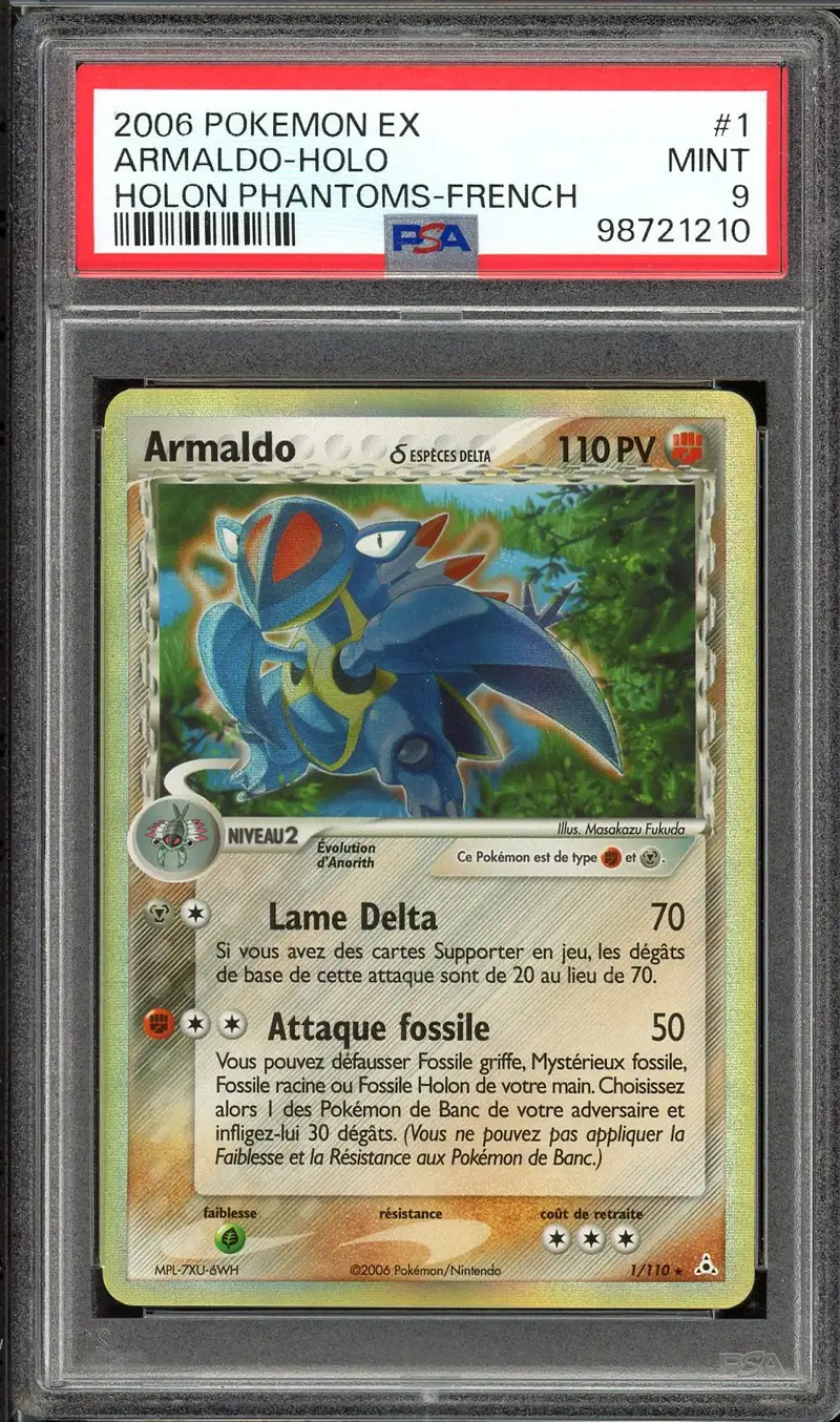 PSA 9 Armaldo Holo
