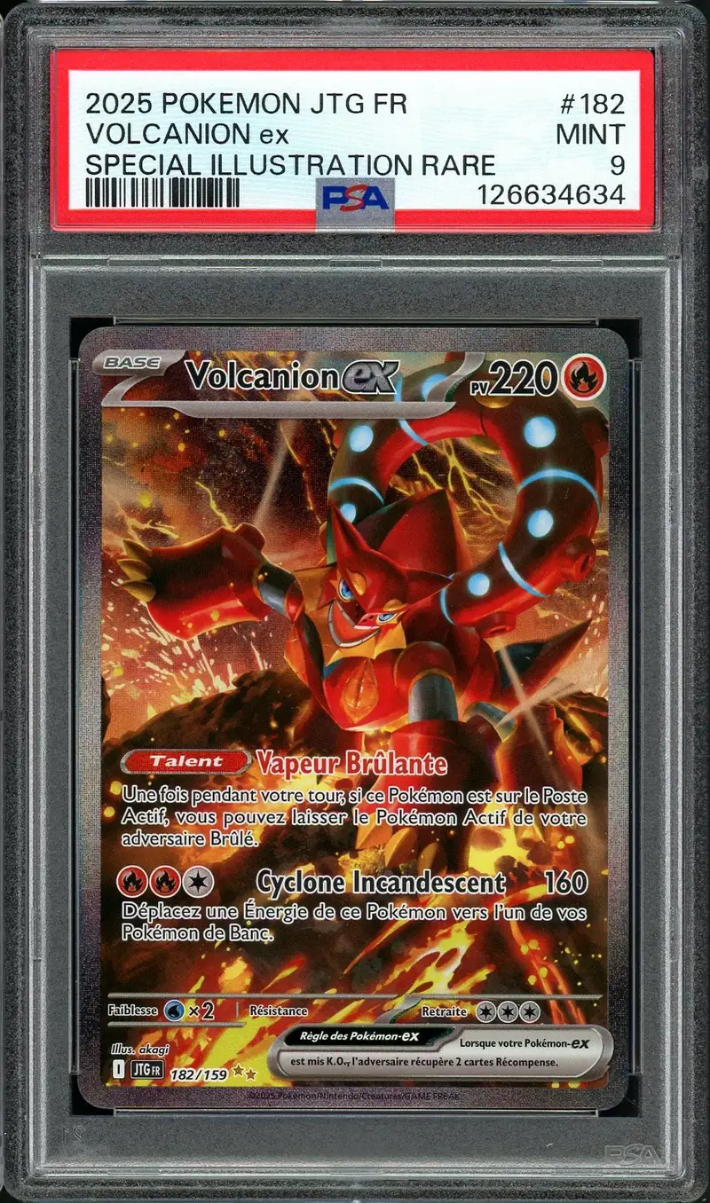 PSA 9 Volcanion Ex