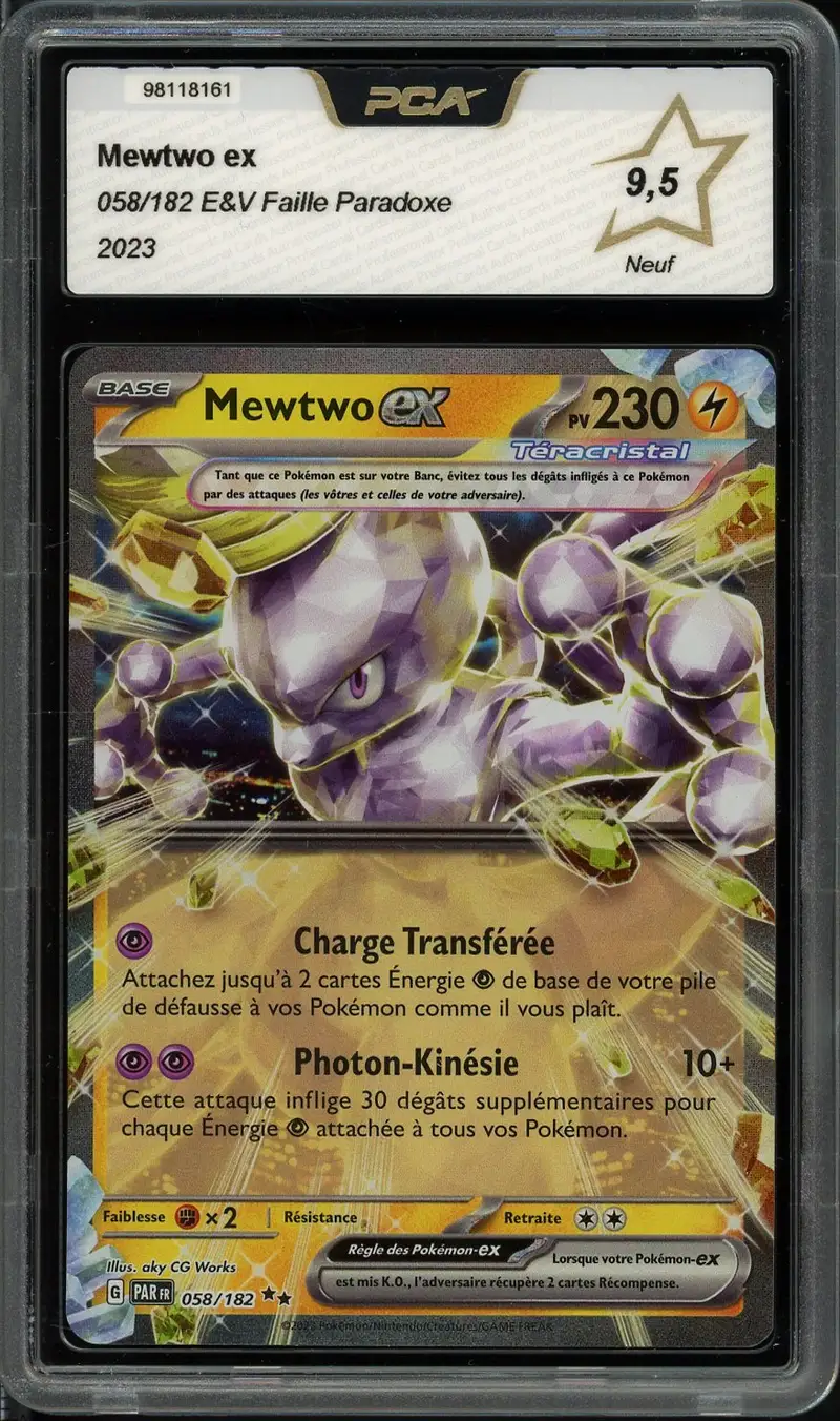 PCA 9.5 Mewtwo Ex