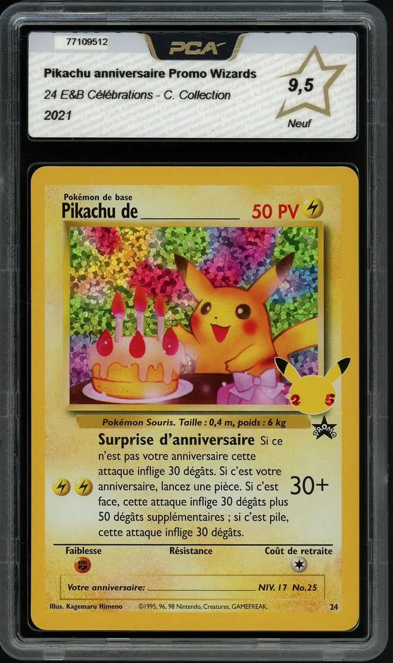 PCA 9.5 Pikachu de _____ Holo