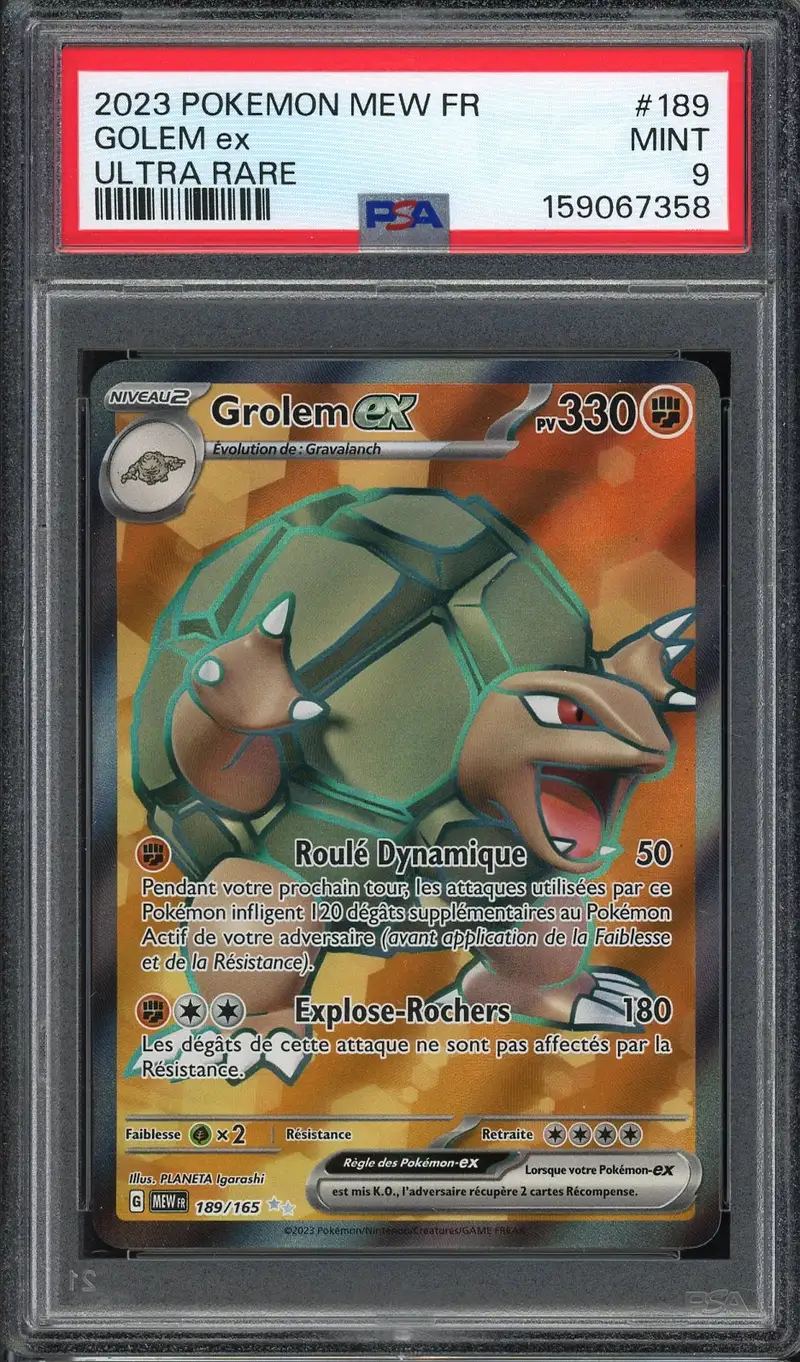 PSA 9 Grolem Ex