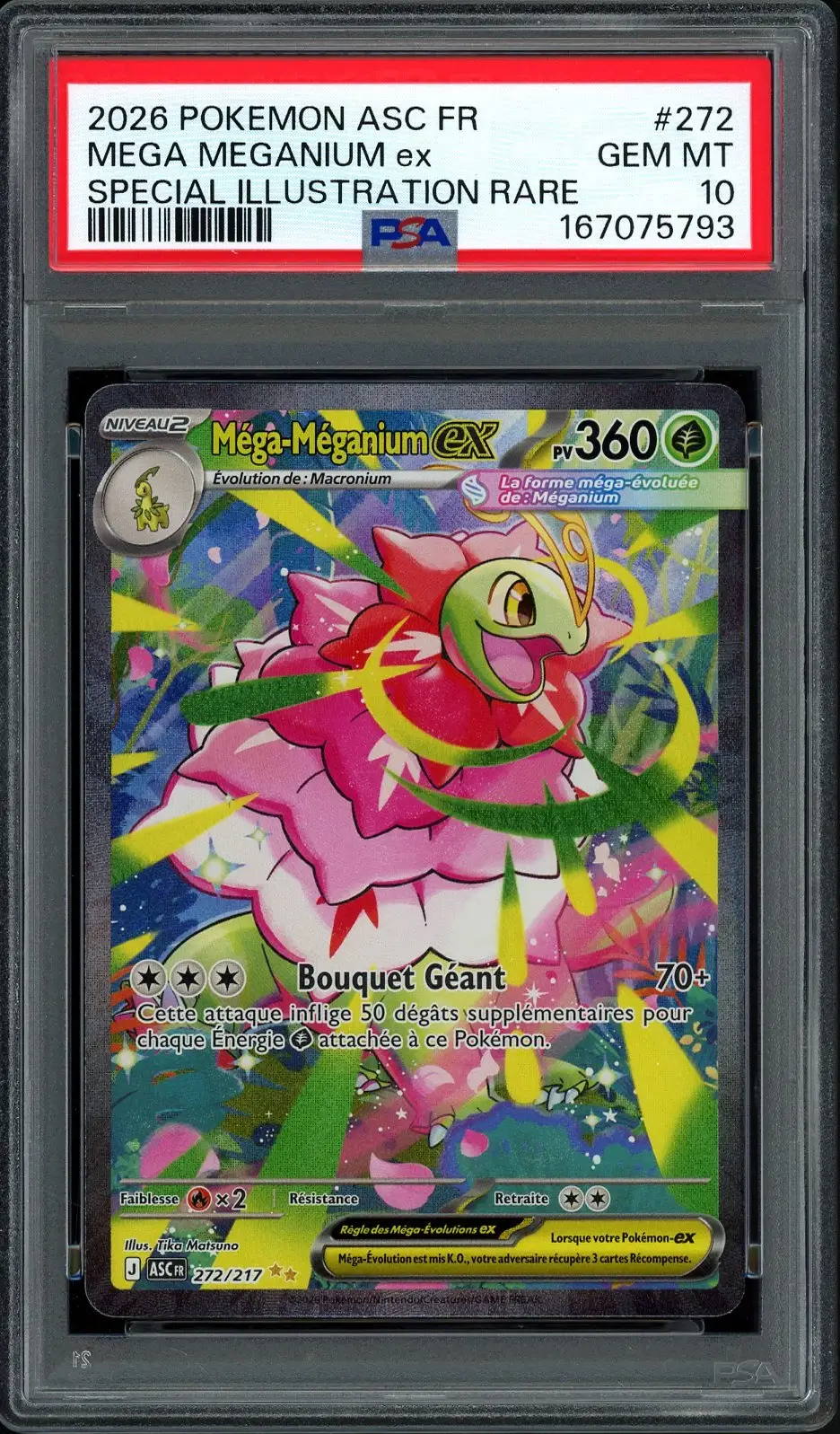 PSA 10 Méga-Méganium Ex