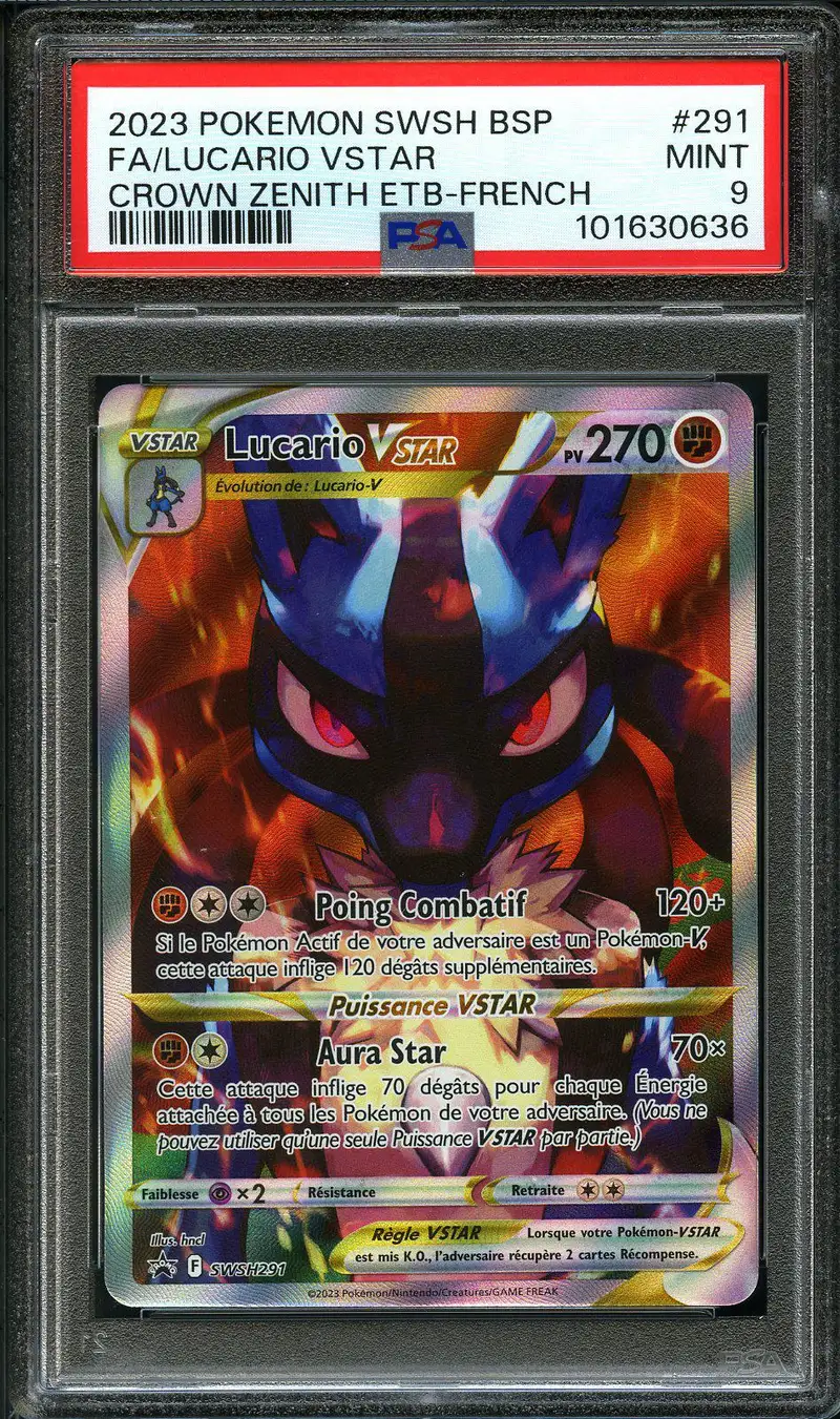 PSA 9 Lucario VStar