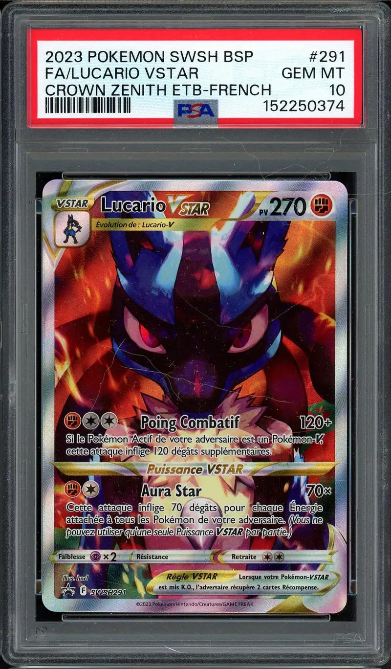 PSA 10 Lucario VStar