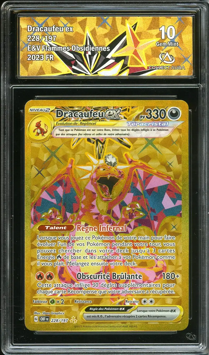 CA 10 Dracaufeu Ex Gold