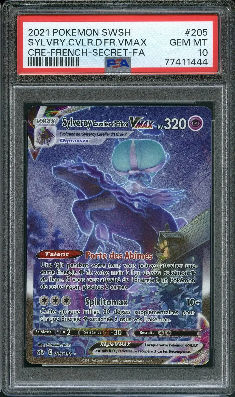 PSA 10 Sylveroy Cavalier d'Effroi VMax