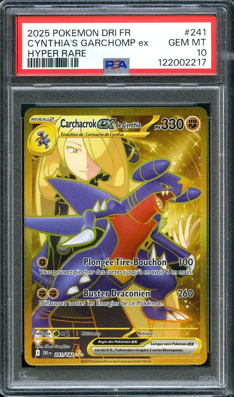 PSA 10 Carchacrok Ex de Cynthia Gold