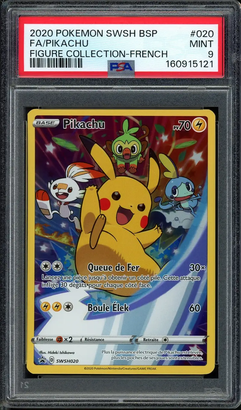 PSA 9 Pikachu