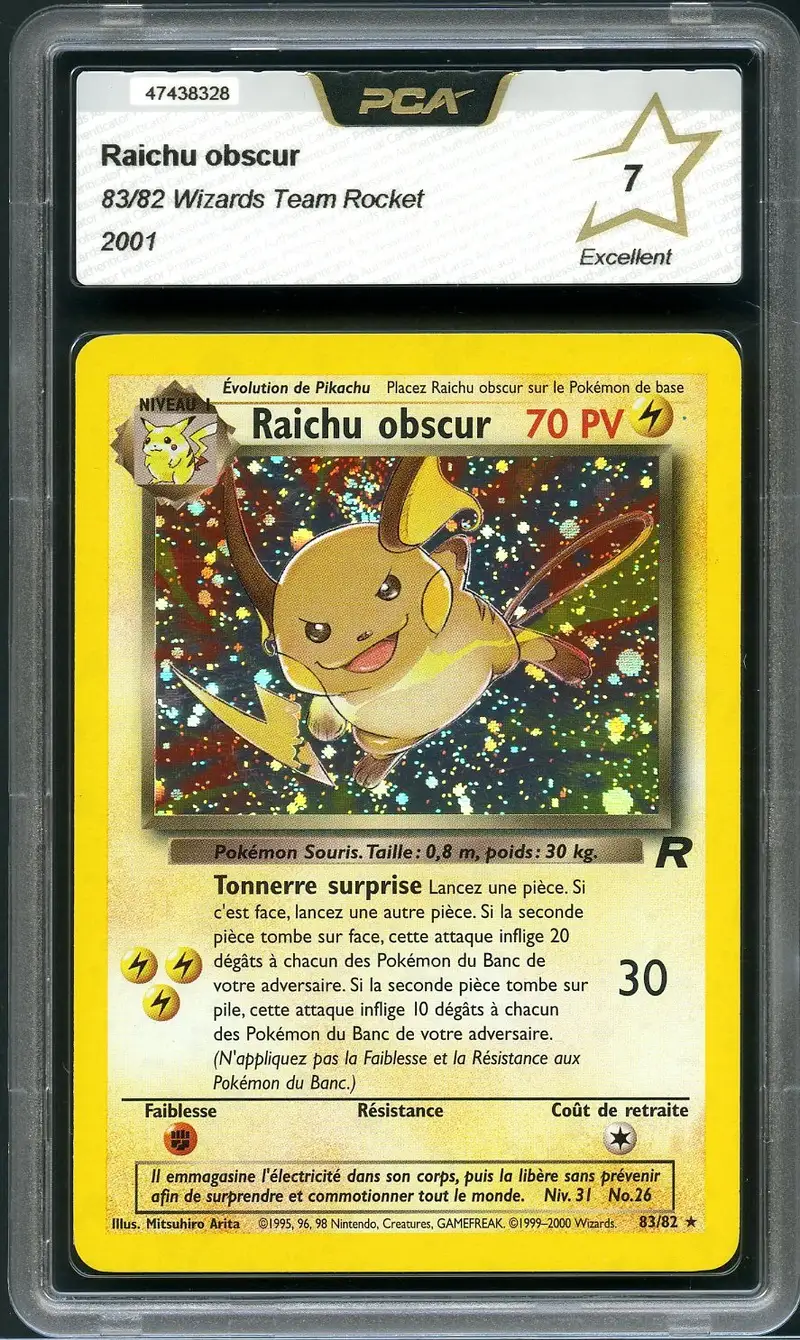 PCA 7 Raichu Obscur Holo