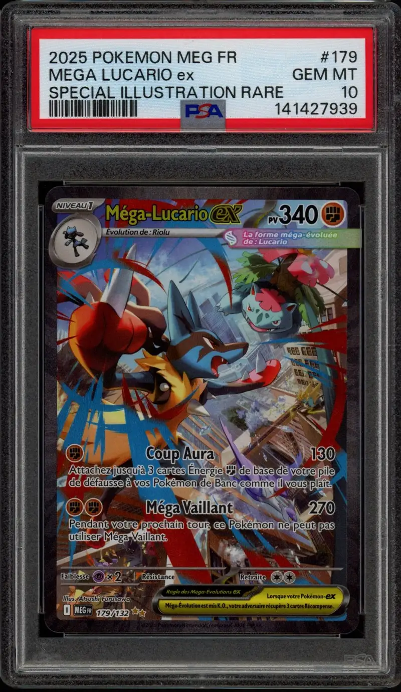 PSA 10 Méga-Lucario Ex