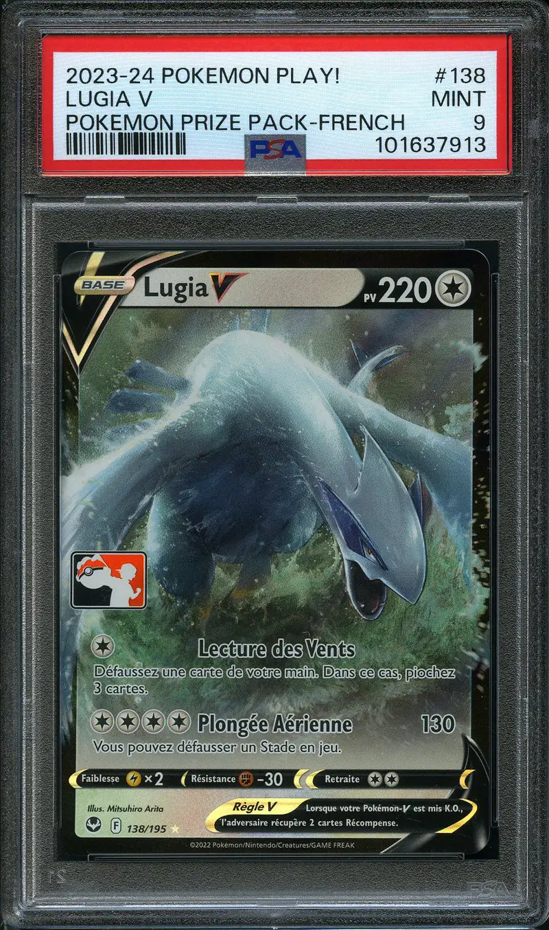 PSA 9 Lugia V Pokémon Play !