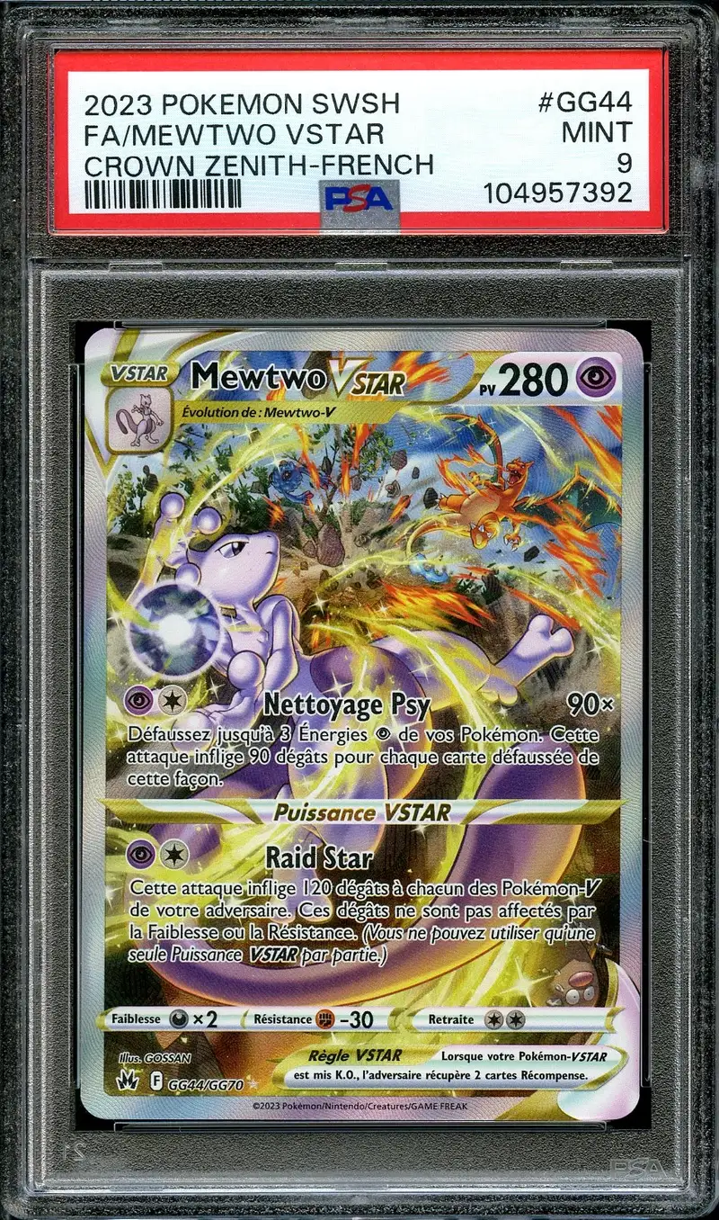 PSA 9 Mewtwo VStar