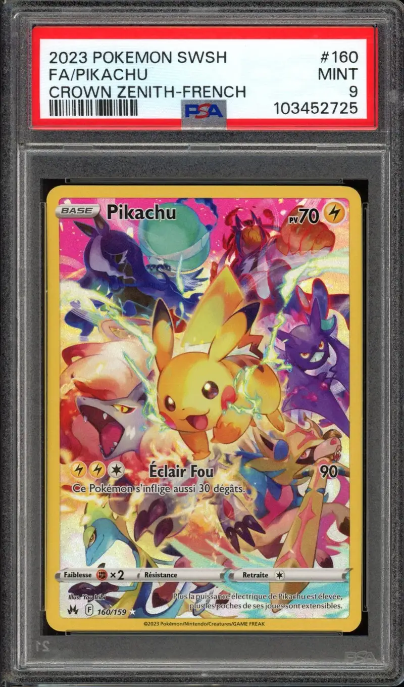 PSA 9 Pikachu