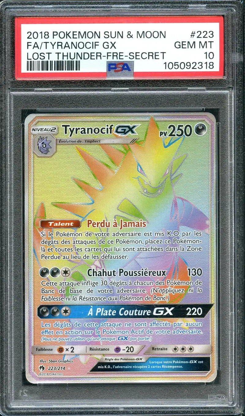 PSA 10 Tyranocif Gx Rainbow
