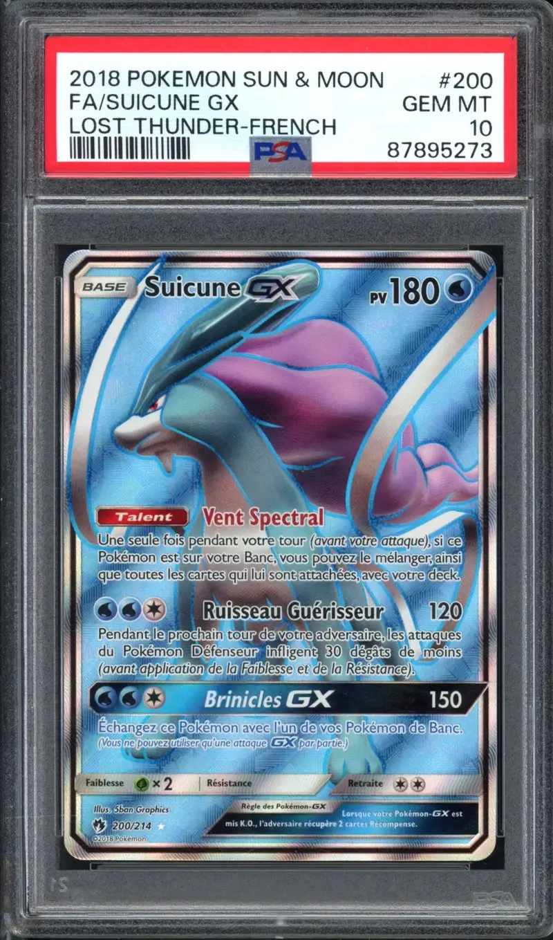 PSA 10 Suicune Gx