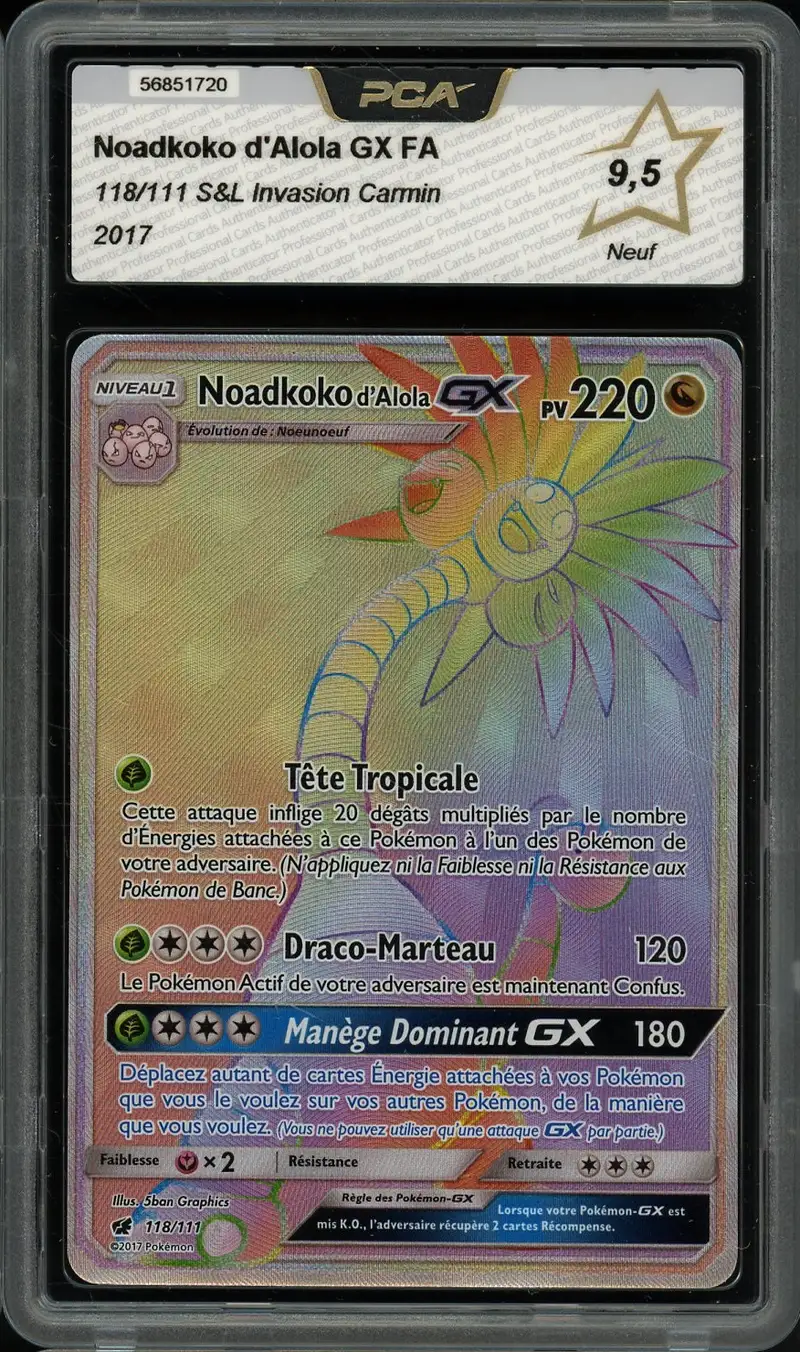 PCA 9.5 Noadkoko d'Alola Gx Rainbow