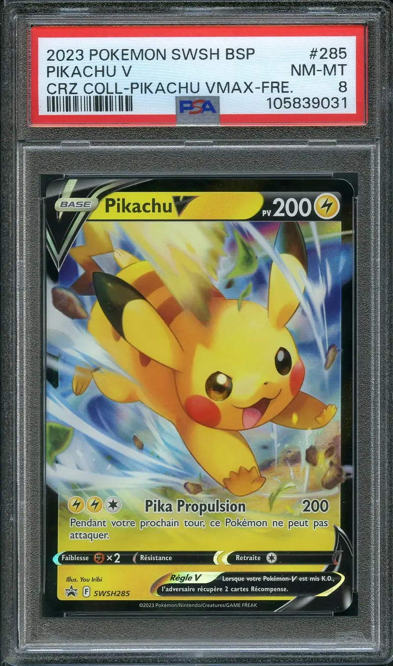 PSA 8 Pikachu V