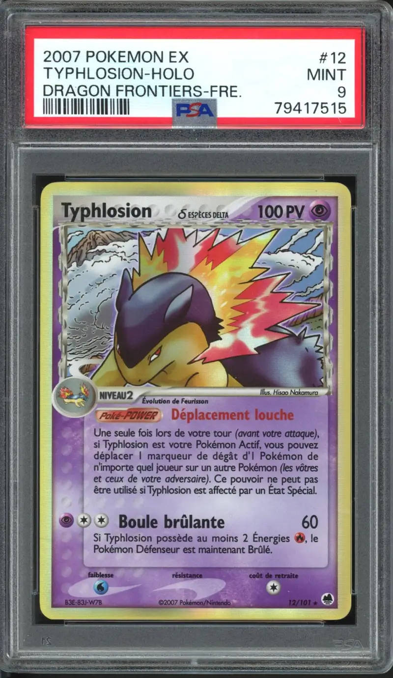 PSA 9 Typhlosion Holo