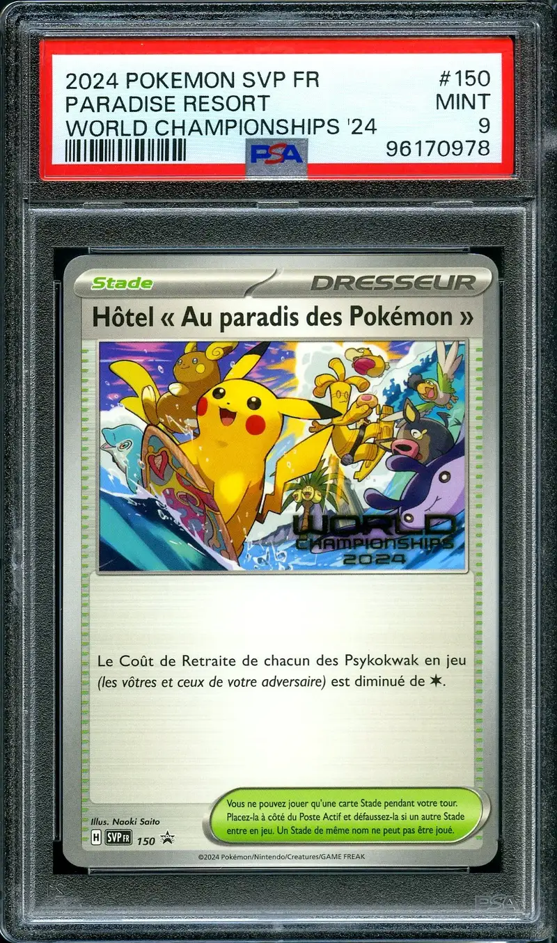 PSA 9 Hôtel "Au Paradis des Pokémon"