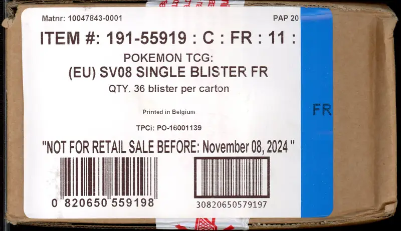 Case Booster Blister EV8 Etincelles Déferlantes