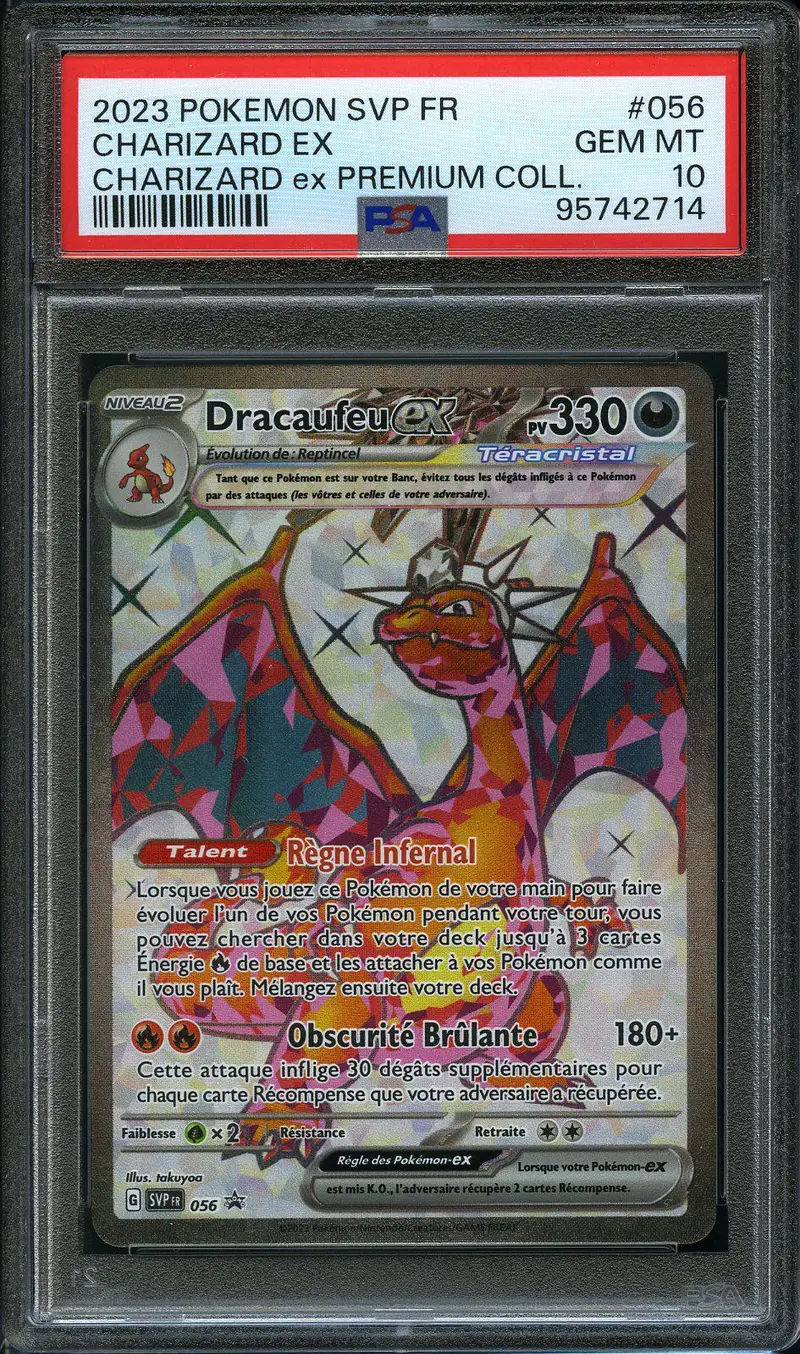 PSA 10 Dracaufeu Ex