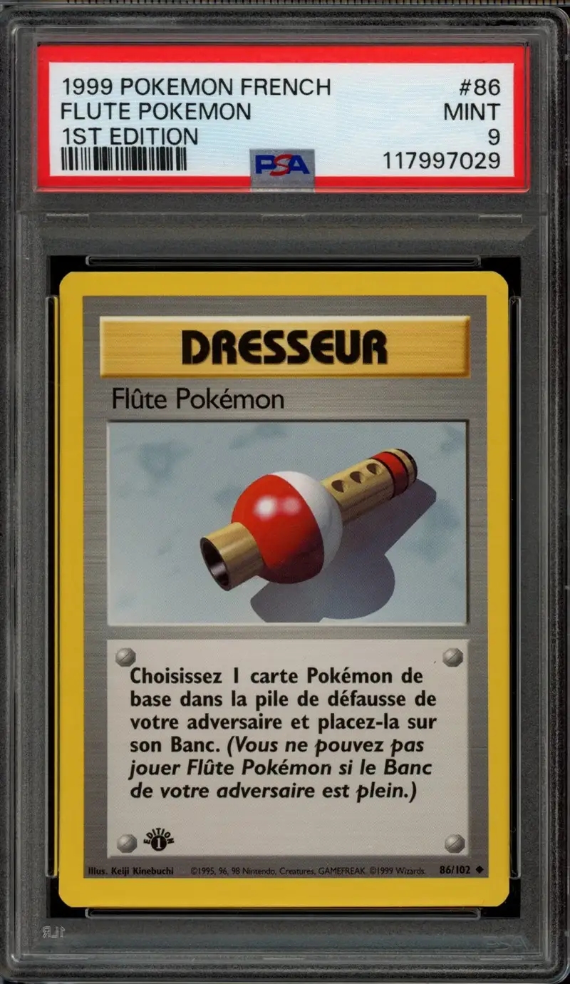 PSA 9 Flûte Pokémon