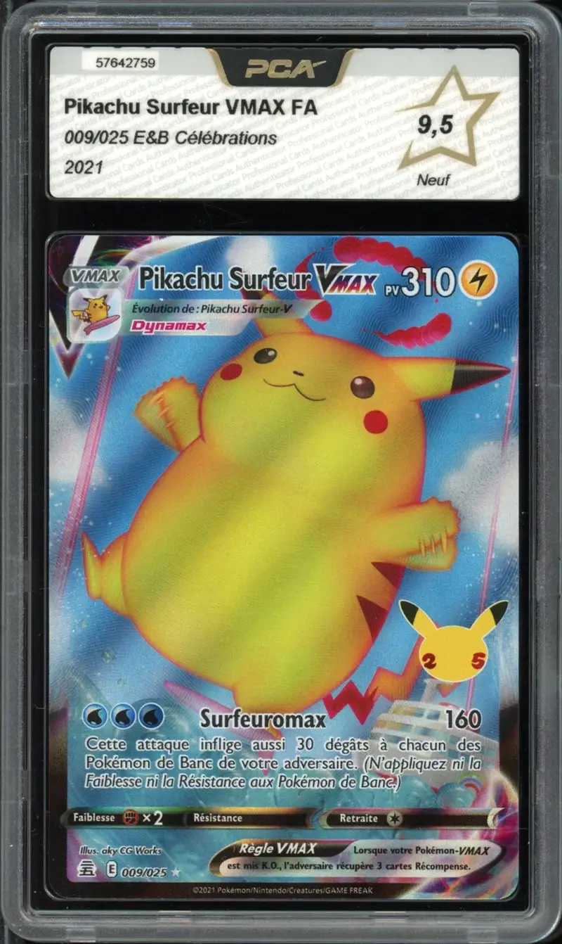 PCA 9.5 Pikachu Surfeur VMax