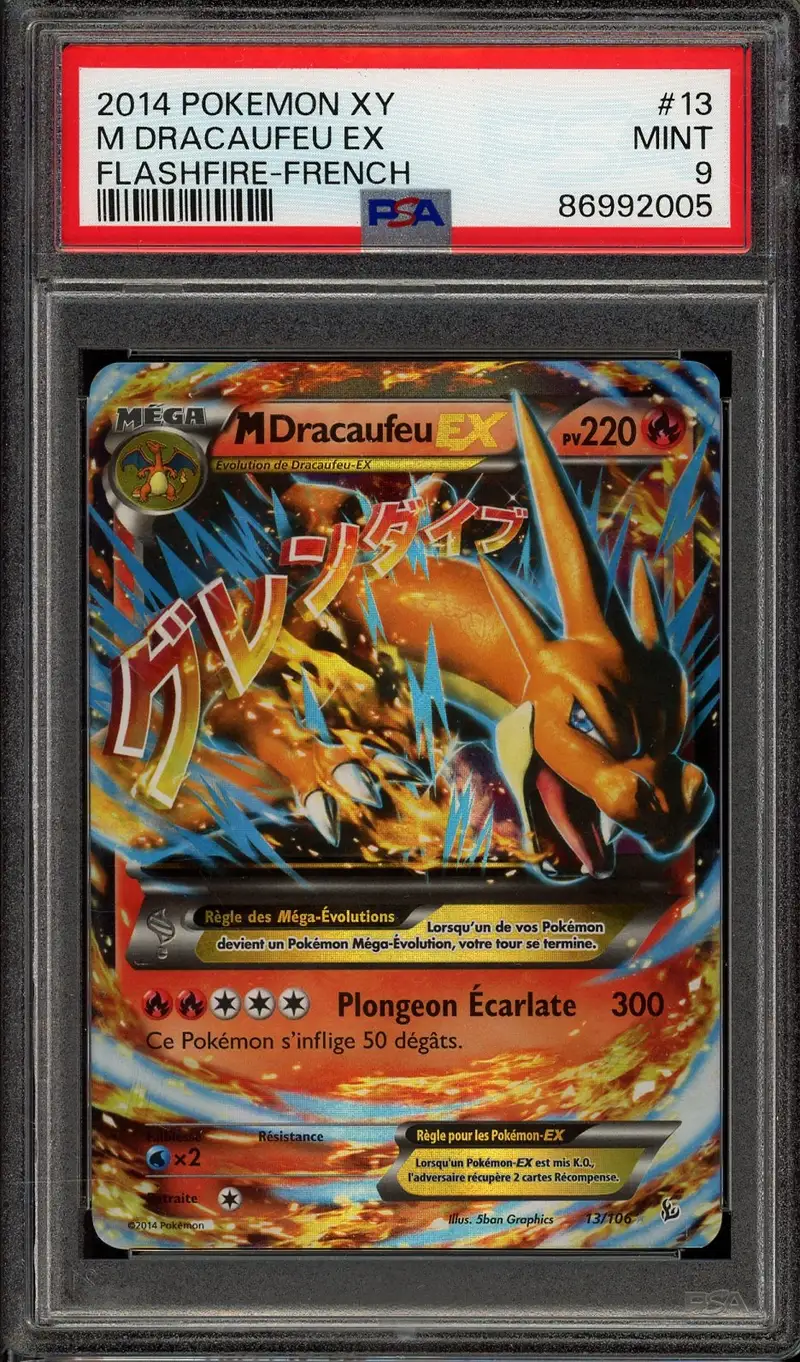 PSA 9 Méga Dracaufeu Ex