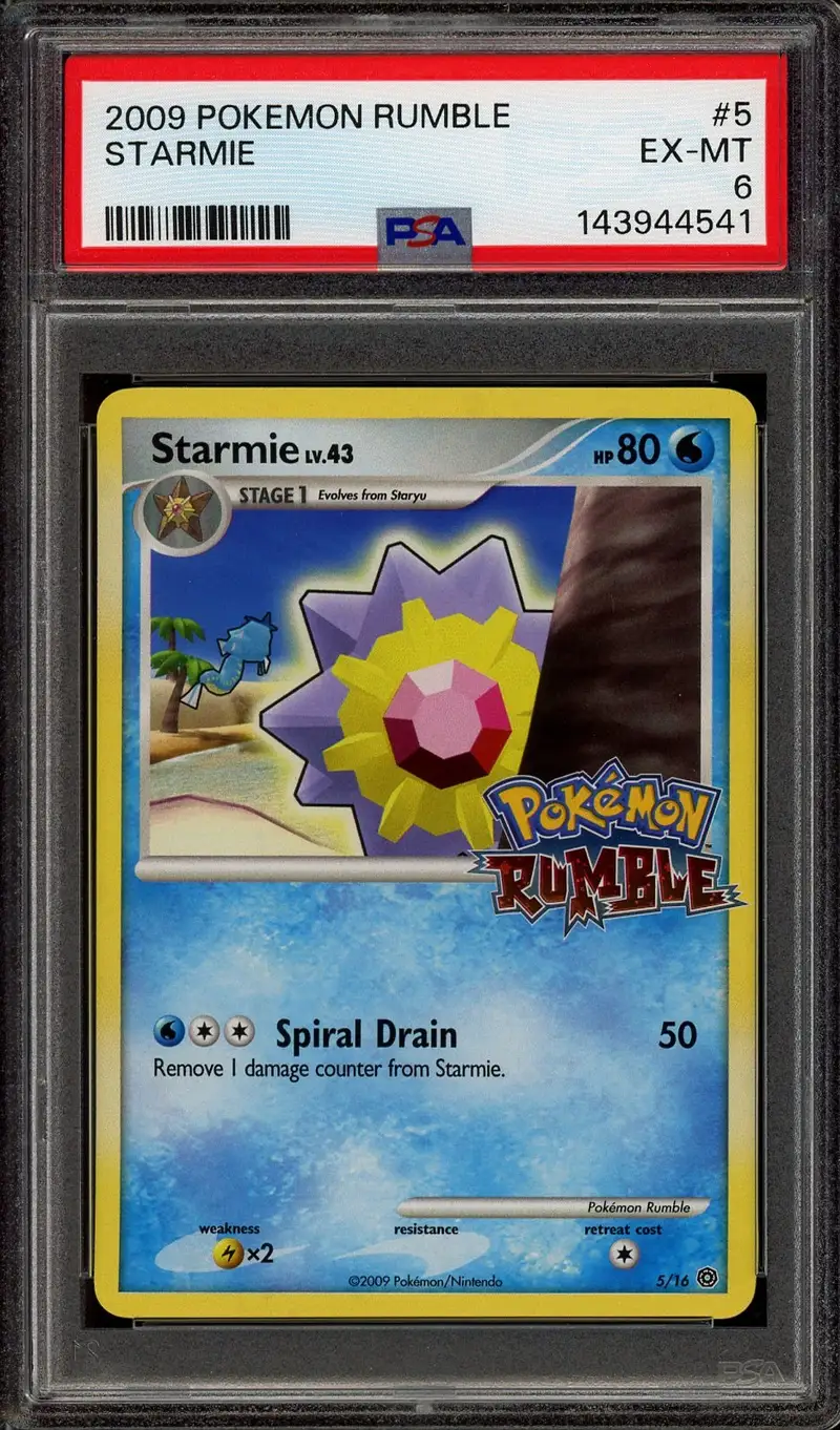 PSA 6 Starmie Rumble