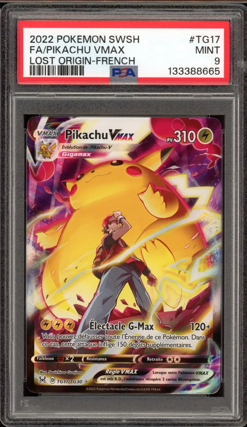 PSA 9 Pikachu VMax