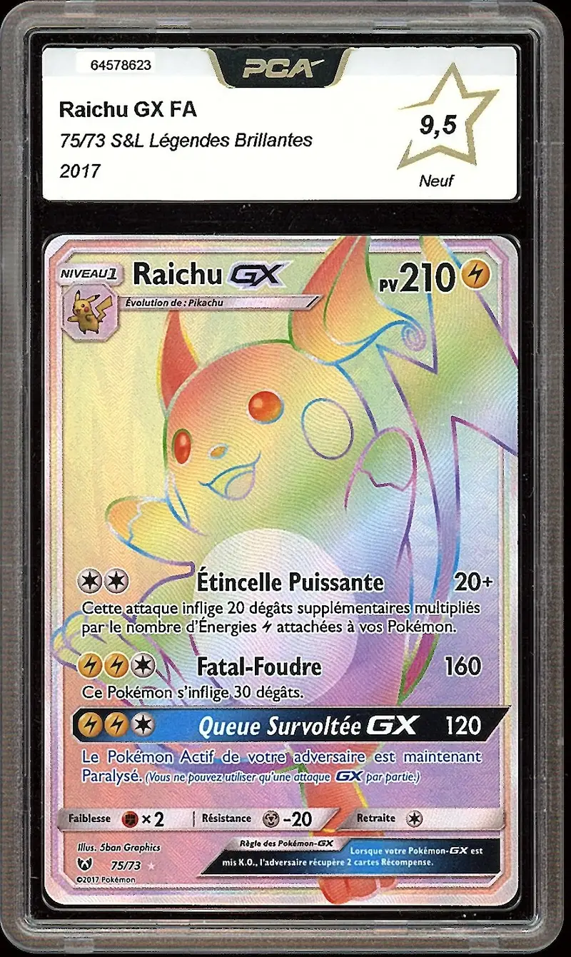 PCA 9.5 Raichu Gx Rainbow
