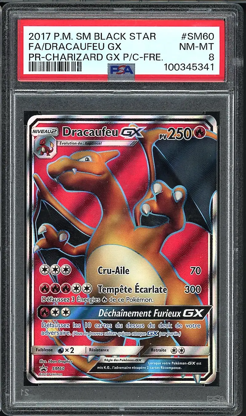 PSA 8 Dracaufeu Gx