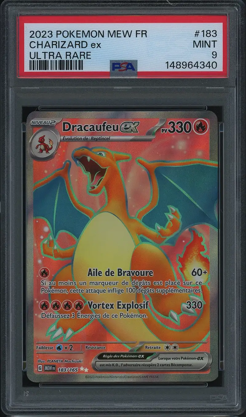 PSA 9 Dracaufeu Ex