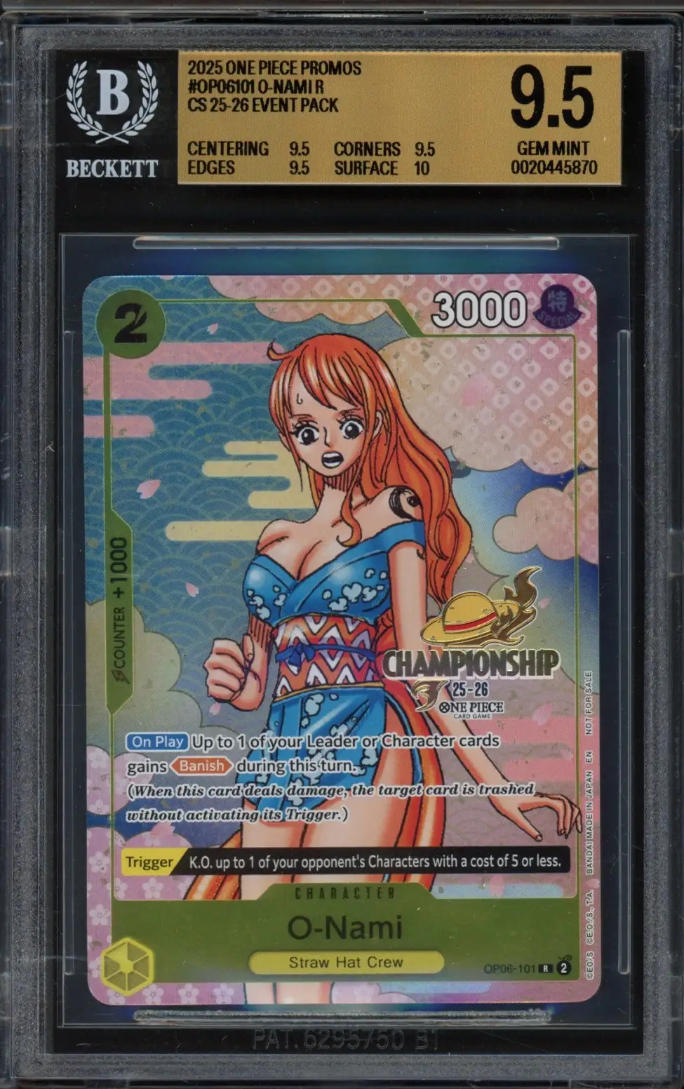 PSA 10 Nami