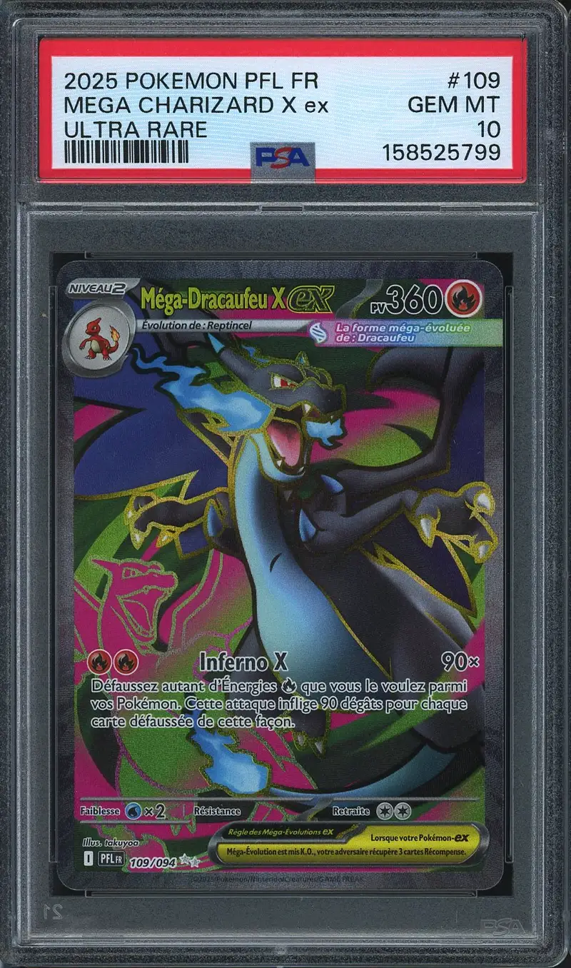 PSA 10 Méga-Dracaufeu X Ex
