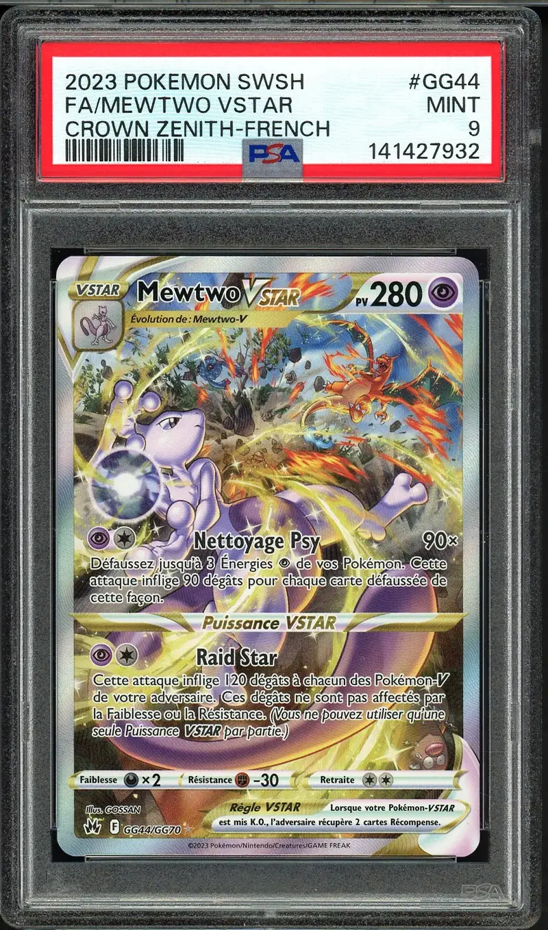 PSA 9 Mewtwo VStar