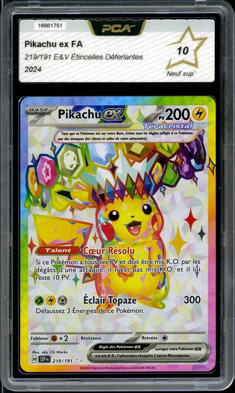 PCA 10 Pikachu Ex