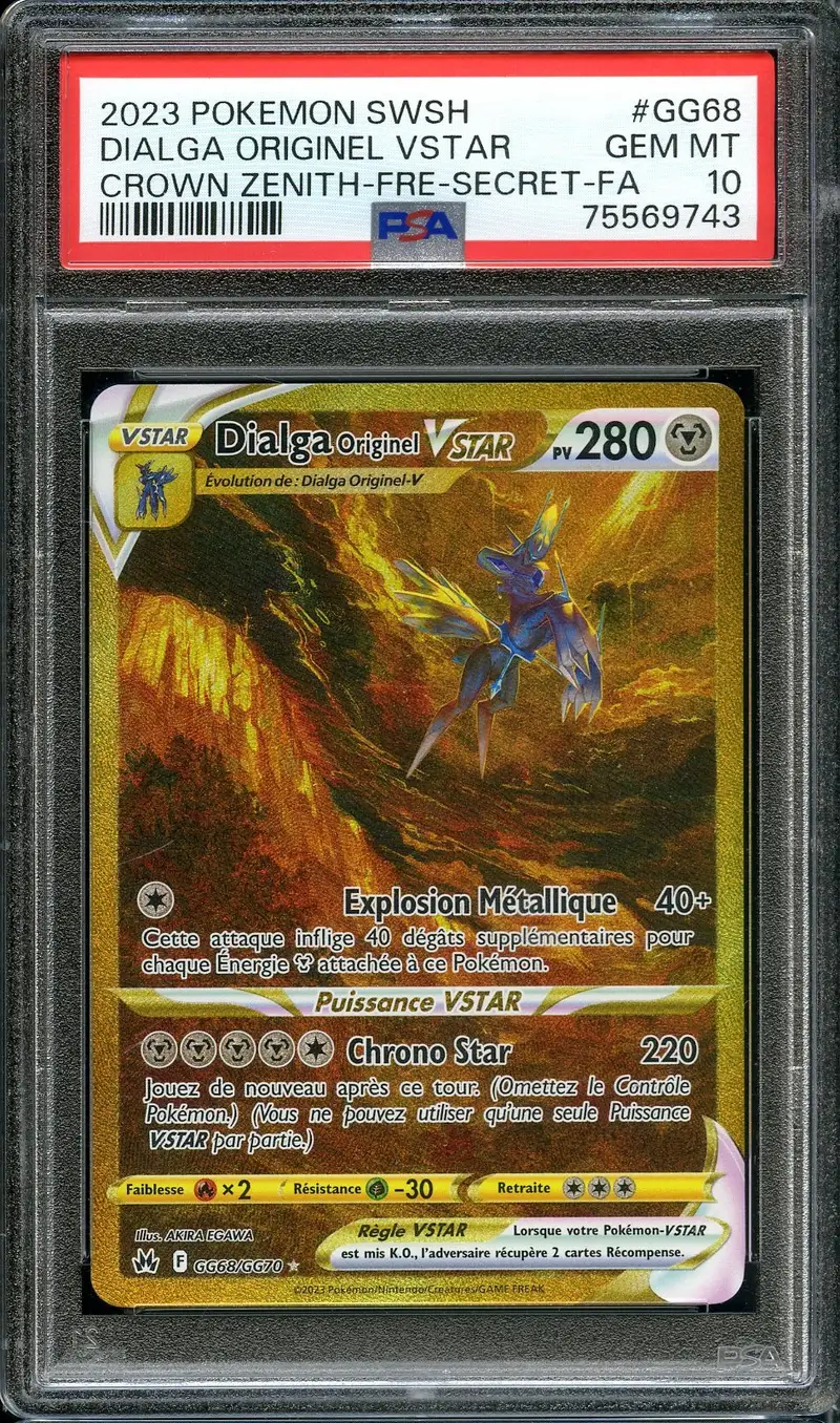 PSA 10 Dialga Originel VStar Gold