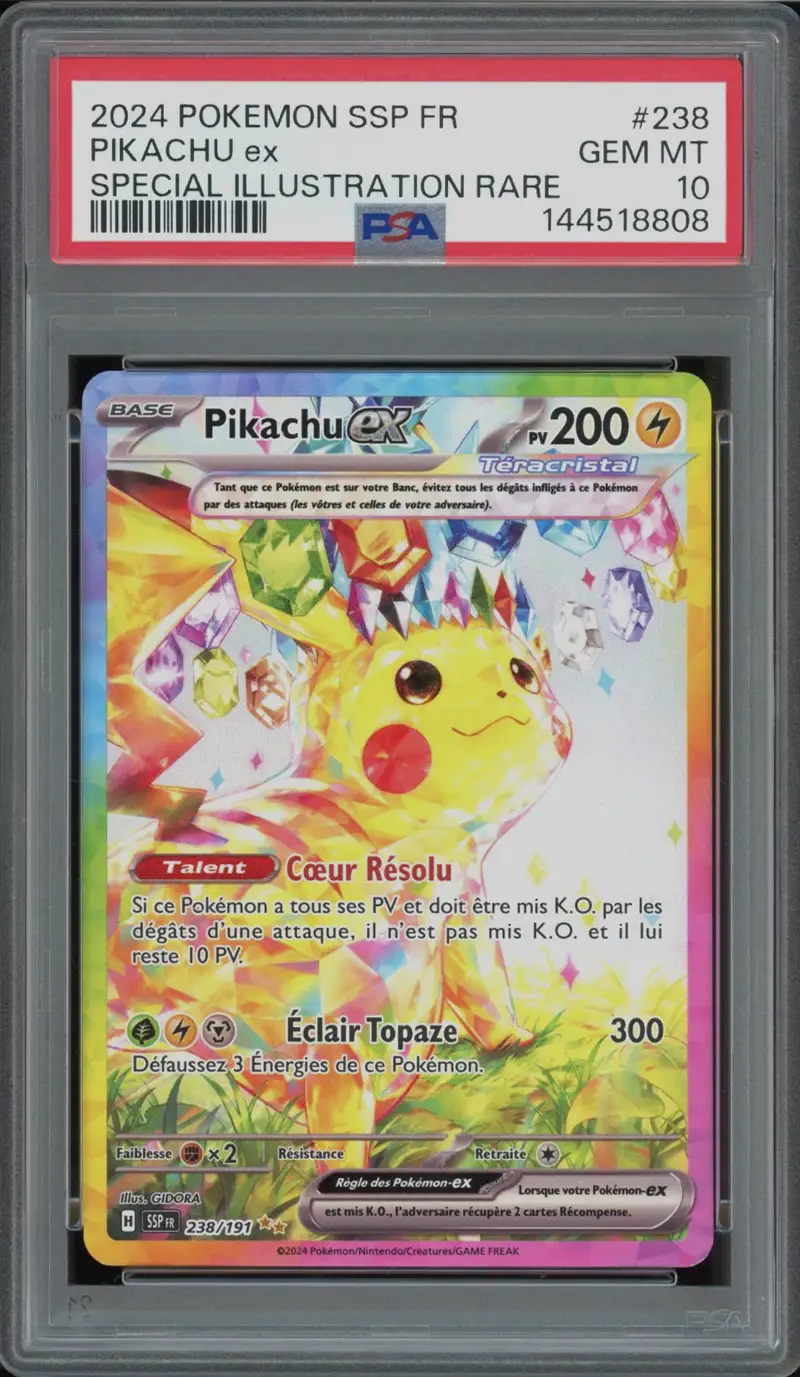 PSA 10 Pikachu Ex