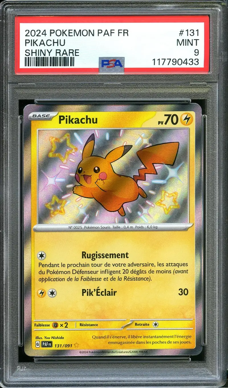 PSA 9 Pikachu Shiny