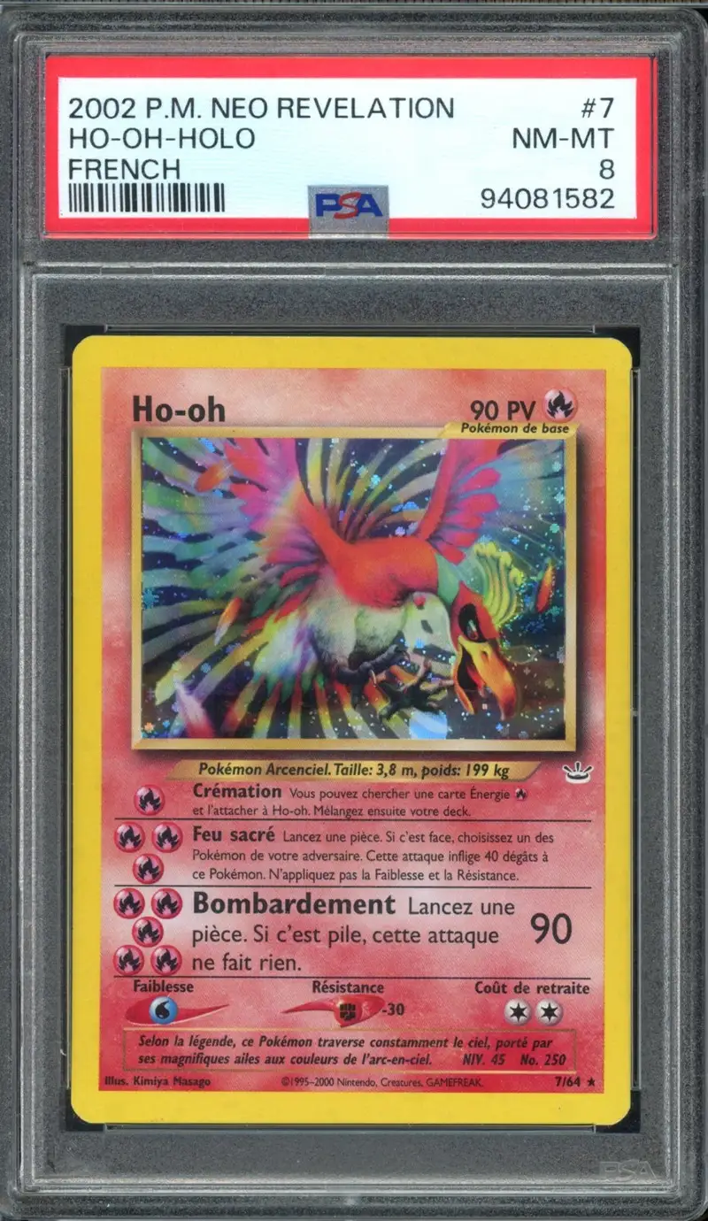 PSA 8 Ho-Oh Holo